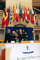 Praesidium members at the final plenary session of the Convention - Source: European Commission Audiovisual Library (ref. P-009911/00-1)