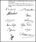 Signatures on the Treaty of Rome - Source: European Commission Audiovisual Library