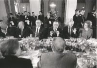 Participants of the Strasbourg Council at the dinner table - Source: European Commission Audiovisual Library (ref. P-002775/04-12A)