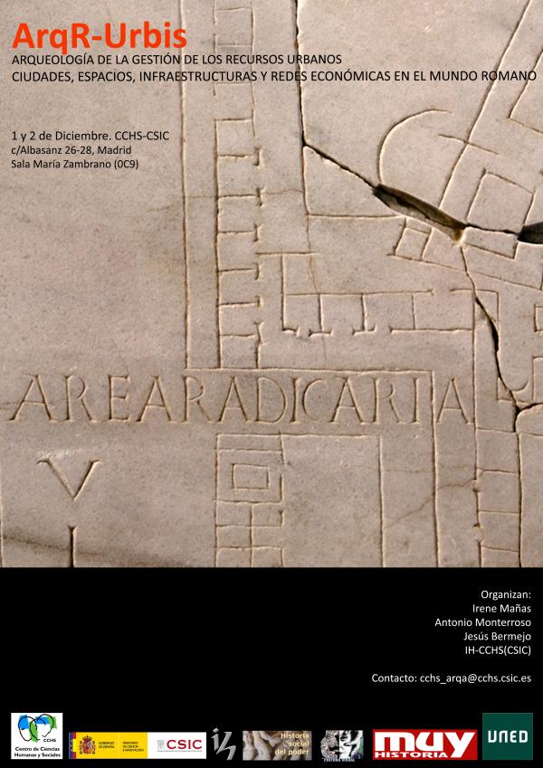 ArqR-Urbis. Arqueología de la gestión de los recursos urbanos: Ciudades, Espacios, Infraestructuras y Redes Económicas