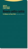 Memoria-política-justicia: En diálogo con Reyes Mate